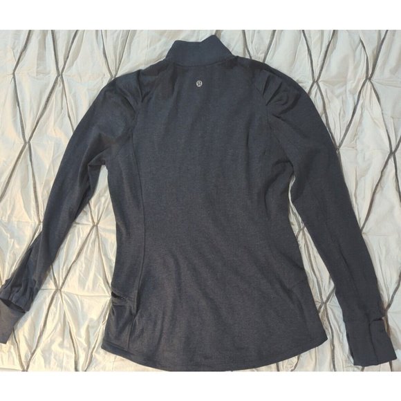 Lululemon  1/4 Zip Pullover sz 8 Charcoal Grey - Picture 2 of 8